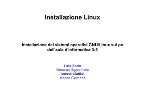 Installazione Linux