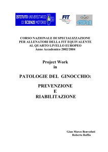 patologie del ginocchio: prevenzione e riabilitazione