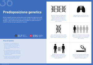 Predisposizione genetica - European Lung Foundation