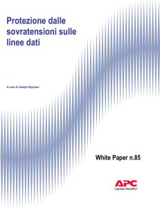 Protezione dalle sovratensioni sulle linee dati White Paper n.85
