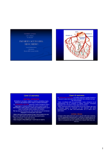 Infarto acuto del Miocardio - Facoltà di Medicina e Chirurgia