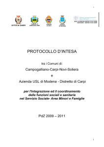 protocollo d`intesa - Provincia di Modena