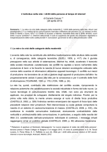 L`individuo nella rete: i diritti della persona al tempo di