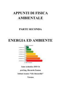 appunti di fisica ambientale parte seconda energia e ambiente