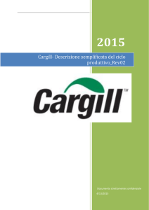 Cargill- Descrizione semplificata del ciclo produttivo
