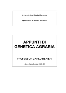 dispensa per il corso di zootecnica generale e miglioramento genetico