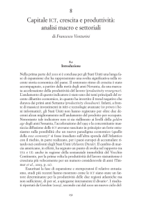 8 Capitale ICT, crescita e produttività