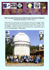 resoconto del Convegno - Gruppo Astronomia Digitale