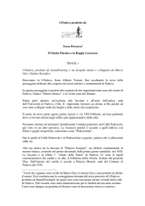 I-Padova prodotto da Terzo Percorso1 Il Ghetto Ebraico e la Reggia