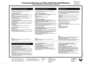 Protocollo di Bochum per l`Etica nella Pratica della Medicina