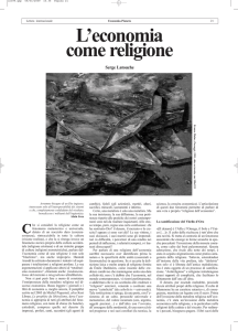 L`economia come religione