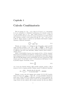 calcolo combinatorio: teoria + esercizi