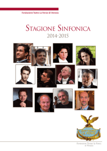 Stagione Sinfonica 2014/2015 Compositore: AA