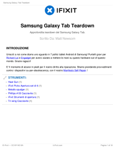 Samsung Galaxy Tab Teardown