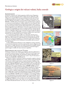 Geologia e origini dei vulcani vulsini, Italia centrale