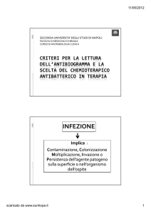 Criteri di scelta degli antibiotici