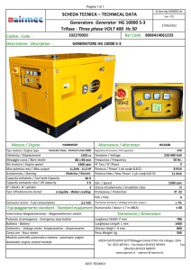 Generatore Generator HG 10000 S-3 Trifase