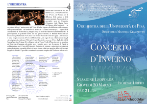 programma di sala_PDF - Orchestra dell`Università di Pisa