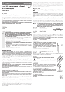 Luce LED a scorrimento a 6 canali (kit di montaggio)