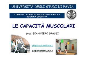 LE CAPACITÀ MUSCOLARI