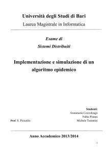 Algoritmi epidemici - Dipartimento di Informatica