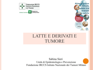 latte e derivati e tumore - Rete Oncologica Piemonte