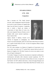 FENAROLI FEDELE (1730 – 1818) Compositore