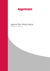 Manuale Installazione INGECON SUN StringControl