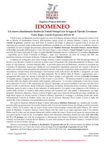 idomeneo - Teatro Regio