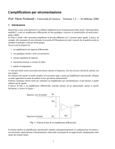 L`amplificatore per strumentazione