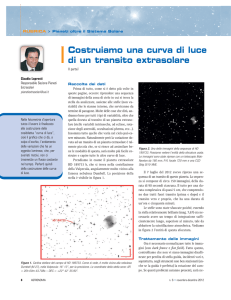 Costruiamo una curva di luce - Sezione Pianeti Extrasolari