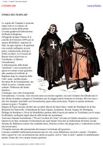 I Templari Storia Dei Templari