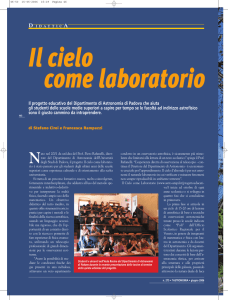 d idattic a - Il cielo come Laboratorio