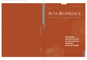 Quaderno I-2012 – Pneumologia