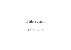 Il file System