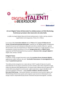 Al via il Digital Talent di Beiersdorf in collaborazione col Web