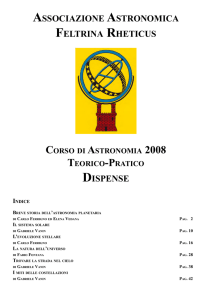 Dispensa di astronomia dell`Associazione Rheticus