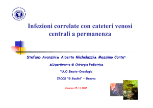 CVC infezioni - Avanzini, Cosenza 2005
