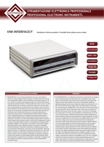 VIW INTERFACE/T Wattmetro trifase portatile / Portable