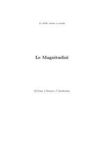 Le Magnitudini - Attività INAF-OATs per il pubblico e le scuole