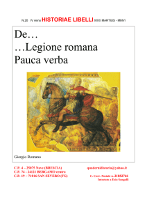 De… …Legione romana Pauca verba