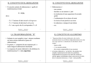 Algoritmi ed elementi di programmazione