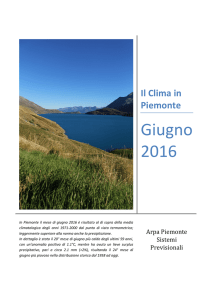 Giugno 2016 - Arpa Piemonte