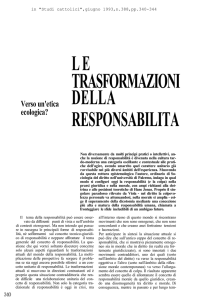 Trasformazioni della responsabilità