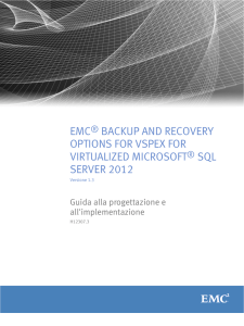 EMC Backup and Recovery Options for VSPEX