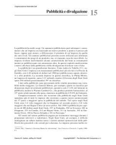 Pubblicità e divulgazione
