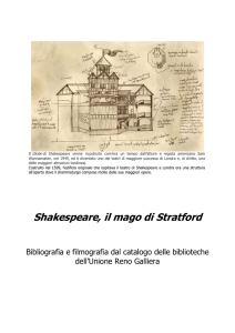 Bibliografia Shakespeare 2016