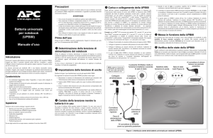 Batteria universale per notebook (UPB80) Manuale d`uso