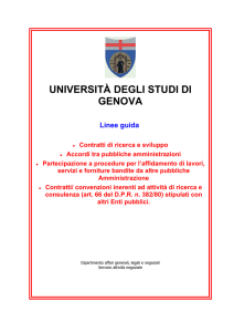 Linee guida - Intranet - Università degli studi di Genova