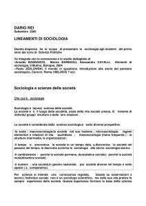 lineamenti di sociologia